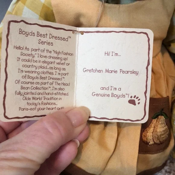 Yellow and Brown Boyd’s Teddy Bear Set with Hats - Picture 3 of 8